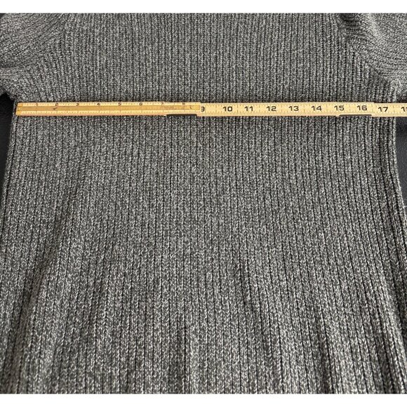 Vintage G.H. Bass & Co. Men's Gray Heather Knit Crew Neck Sweater Size S - Picture 8 of 10